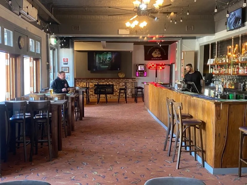The elegant fine dining dining rooms of the Amberforgepath restaurant